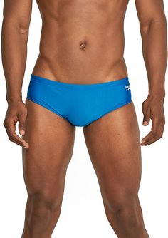 Fit & Design: Regular fit swim brief Constructed with recycled fabric for comfort without compromise Features Speedo Eco Endurance chlorine-resistant fabric for added durability Technology: UPF 50+ sun protection shields from the sun’s harmful rays Sporty Moisture-wicking Swim Briefs, Sporty Water Polo Brief Swimwear, Sporty Brief Swimwear For Water Polo, Sporty Moisture-wicking Swim Trunks Brief, Uv Protection Swim Trunks For Beachwear, Blue Moisture-wicking Swimwear For Swimming, Uv Protection Swim Trunks For Swimming, Sporty Swimwear Briefs For Swimming, Sporty Brief Swimwear For Swimming