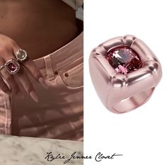 Kylie Jenner Rings, Kylie Jenner Closet, Swarovski Rings, Swarovski Jewelry Rings, Van Cleef And Arpels Jewelry, Jewelry Instagram, Ring Cushion, Jewelry Fashion Trends