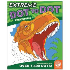 an extreme dot to dot book with dinosaurs