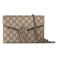 (WMNS) GUCCI Dionysus Series Synthetic canvasChain bag Dionysus Brown 401231-KHNSN-8642 (Women's/Shoulder Bags/Gift Recommend) Gucci Dionysus, Shoulder Bag Women, Shoulder Bags, Gucci, Shoulder Bag, Sneakers, Gifts, Dresses