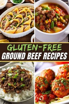 gluten - free ground beef recipes are the perfect way to use up leftover meat