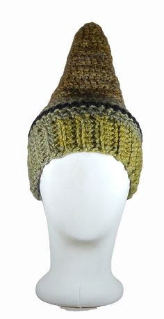 Fun pointy cap to warm your soul. Warm Bonnet Cap For Fall, Warm Fall Bonnet Cap, Winter Beanie Bonnet, One Size Fits Most, Winter Bonnet Beanie One Size Fits Most, Warm Beanie With Short Brim For Winter, Warm Winter Bonnet With Curved Brim, Winter Brimmed Cloche Hat One Size, Winter Outdoor Hat, One Size Fits All, Winter Outdoor Hat, One Size