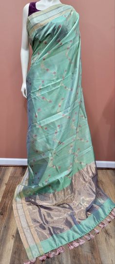 Exclusive Chanderi Pattu Silk Saree Collection w/ custom Blouse. For Custom Blouse Pls contact us. Free Shipping within the US. Saree ships immediately within the US and the Blouse 2 weeks later. Custom blouse stitching $25. Fitted Tussar Silk Pre-draped Saree With Zari Weaving, Fitted Pre-draped Tussar Silk Saree With Dupatta, Tissue Silk Salwar Kameez With Pallu, Unstitched Tissue Silk Blouse Piece In Pista Green, Festive Fitted Tussar Silk Salwar Kameez, Fitted Tussar Silk Pre-draped Saree With Dupatta, Traditional Floor-length Blouse With Dupatta, Fitted Tussar Silk Salwar Kameez For Festive Occasions, Fitted Bollywood Tussar Silk Pre-draped Saree