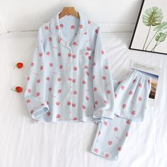 The Strawberry Original Pajamas are very soft to the touch. They will never fail to keep you warm and stylish. We are passionate about fabric and textile materials and have thus created the best, most comfortable yet practical line of pajamas. This loungewear is all you need to help relax at home. They are soft and easy to touch which projects versatility and effortless grace in every step you take. Made to make you feel good, each of our Original Pajamas is an expression of our love for self-ca Lounging Outfit, Doll Collar, Body Condition, Cotton Pajama Sets, Every Step You Take, Cotton Pyjamas, Bahrain, Knitting Materials, Cut And Color