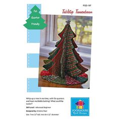 an advertisement for a quilted christmas tree