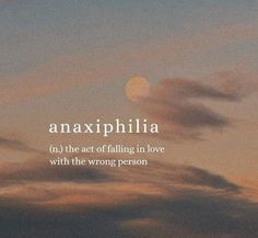 an image with the words anaxphilia on it and clouds in the background