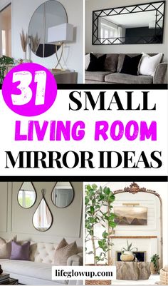 small living room mirror ideas with text overlay