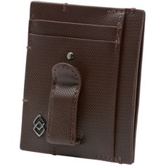 RFID Money Clip Front Pocket Wallet Double Diamond by Alpine Swiss MSRP $50.00 Our new signature collection features the classic Alpine Swiss style, quality, and functionality you've come to expect, in our most luxurious wallet skins yet. Product Features: Genuine Leather Measures: 3 1/4" L x 4" H x 3/8" W Spring money clip 4 card slots, 3 larger pockets for cards or bills Sleek Double Diamond logo Available in a variety of skins and colors, come sin giftbox. RFID PROTECTED: Certified Independen Brown Rfid Blocking Card Holder For Business, Elegant Brown Trifold Wallet With Coin Pocket, Brown Trifold Wallet With Rfid Blocking For Business, Brown Rfid Blocking Trifold Wallet For Business, Modern Brown Wallets With Rfid Blocking, Brown Rfid Blocking Trifold Wallet For Formal Use, Formal Brown Trifold Wallet With Rfid Blocking, Modern Brown Wallet With Cell Phone Pocket, Modern Brown Wallets With Cell Phone Pocket