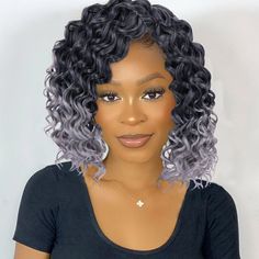 PRICES MAY VARY. 【GoGo curl crochet hair】:The curl crochet hair is made of 100% kanekalon low-temperature synthetic fiber,soft texture,looks real and natural,skin friendly,it's Pre-looped and easy to install. 【Package】:The 10 Inch curl crochet hair have 8 packs with 1 Crochet Hook, Usually 7-8 Packs Can Full A Head. 【Color】 :The beach curl comes in multiple colors,1B#,4#,T27#,T30#,T350#,613#,TBUG#,Pink#,Blue#,Orange#,You can DIY different hairstyles. 【Feature】:Our curly hair has a realistic text Wavy Beach Curls, Crochet Hair Styles Freetress, Curly Braiding Hair, Beach Curls, Crochet Hair Extensions, Goddess Braids Hairstyles, Head Color, Wavy Bobs, Synthetic Hair Extensions