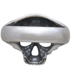 These sterling silver chunky skull rings allow your customers to honor the past in true style. Like an ancient relic, this skull ring has a rugged, timeworn look. Wearing it is a daily reminder that underneath we are all the same. Please note that this ring runs a bit large due to the hollow behind the skull. Available Sizes: 6, 7, 8, 9 Skull Rings, Travel Charms, Pendant Bails, Halloween Charms, Silver Bead Bracelet, Monogram Jewelry, Mini Charm, Barbie Accessories, The Hollow