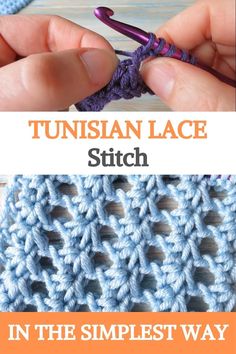 someone is crocheting in the same stitch