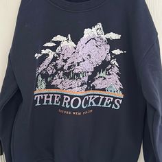 New Never Worn With Tags The Rockies The Rockies, Graphic Sweatshirt, Color Blue, Sweatshirts Hoodie, Tags, Sweatshirts, Blue, Color