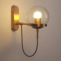 a light that is on the side of a wall