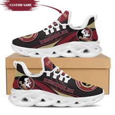 Personalized Name Florida State Seminoles Mascot Max Soul Sneakers Running Sports Shoes For Men Women Sports Shoes For Men, Sneakers Running, Athletic Looks, Florida State Seminoles, Running Sports, Florida State, Shoes For Men, Dinosaur Print, Sports Shoes