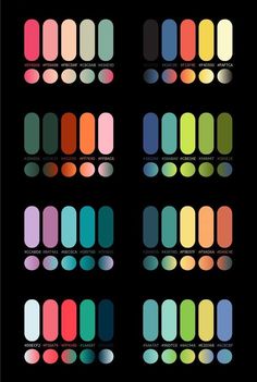 an image of different colors on a black background