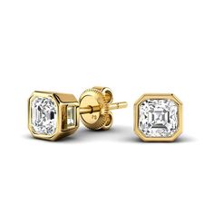 0.25-2.00 CT Ascher Cut Lab Grown Diamonds - Stud Earrings0.25 Carat: 2 ascher cut diamonds weighing 0.25 carat0.50 Carat: 2 ascher cut diamonds weighing 0.50 carat0.80 Carat: 2 ascher cut diamonds weighing 0.80 carat1.00 Carat: 2 ascher cut diamonds weighing 1.00 carat1.50 Carat: 2 ascher cut diamonds weighing 1.50 carat2.00 Carat: 2 ascher cut diamonds weighing 2.00 carat Captivating Asscher Cut: Adorn yourself with our 0.25-2.00 CT Asscher Cut Lab Grown Diamond Stud Earrings, available at Pri Ascher Cut, Vs2 Diamond, Asscher Cut, Diamond Stud Earrings, Diamond Stud, Diamond Sizes, Gold Platinum, Real Diamonds, White Metal