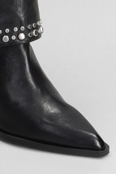 High heels Ankle boots in black leather, pointed toe, slip on, lapel, silver studs, heel 75mm, leather sole, 100% leather, Made in SpainGender: WomenMaterial: LEATHERColor: BlackMade in: ESProduct ID: 404975_28502*Import tax/duty will be calculated at checkout (If applicable) High Heels Ankle Boots, High Heel Boots Ankle, Heeled Ankle Boots, Silver Studs, Clothing And Shoes, Ankle Boots, High Heels, Black Leather, Slip On