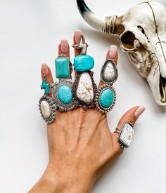 "Western cuff ring with a stone. Adjustable to your ring size. approximate 2.5\" L choose your color!" Adjustable Southwestern Turquoise Ring With Natural Stones, Adjustable Southwestern Jewelry With Large Stone, Unique Adjustable Turquoise Ring With Natural Stones, Bohemian White Rings With Large Stone, Bohemian Open Ring Jewelry With Large Stone, Bohemian Open Ring With Large Stone, Bohemian White Nickel-free Ring, Adjustable Southwestern Turquoise Ring Nickel-free, Adjustable Southwestern Turquoise Ring Nickel Free