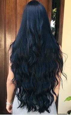 ♔ Beautiful Long & Shiny Hair Ivana Santacruz, Long Shiny Hair, Jet Black Hair, Long Dark Hair, Long Black Hair, Beautiful Long Hair, Grunge Hair, Hair Waves, Aesthetic Hair