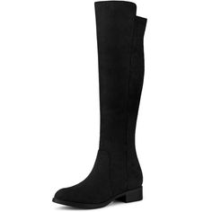 These thigh-high boots have a sleek suede upper and side zipper to add a touch of style to your everyday look. They match perfectly with a dress or something a little more formal, like a dress, a romper, or another stylish outfit. The chunky heels could not only provide high stability but also make the booties look cute and nifty. Occasion: Dating, Shopping, Evening and other occasions you like. Shaft Height: 18 1/2 inches, 17 3/8 inches. Color: black. Gender: female. Age Group: adult. Pattern: Knee High Boots Black, Womens Chunky Heels, Closed Toe Shoes, Block Heel Shoes, Stylish Outfit, Outfits Casual, Black 7, Halloween Women, Rubber Heels