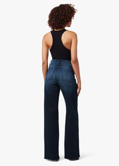 The high-rise, wide leg Mia jean in ‘Cinema' has the comfort and ease of stretch. In an authentic indigo with a light enzyme wash, these jeans are a seasonless, of-the-moment style.11 1/2" RISE34" INSEAM98% Cotton, 2% ElastaneMODEL IS WEARING SIZE 26 11 1/2" front rise 15 3/4" back rise 23" leg opening 34" inseam Modern High Rise Dark Wash Flare Jeans, Indigo Wide Leg Flare Jeans With Five Pockets, High Rise Indigo Flare Jeans, Stephanie Gottlieb, Size Chart For Kids, Savile Row, Womens Size Chart, Newborn Boy, Colored Denim