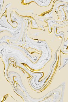 an abstract gold and white background with wavy lines