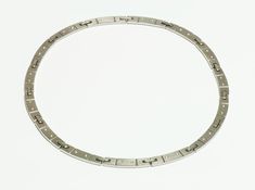 Tiffany & Co. Gold Diamond Collar.18K white gold and diamond collar necklace by Tiffany & Co. Signed Tiffany & Co. 2000, 750. Measurements: Length 16.5", Weight 92.5 Grams. Tiffany Graduated Chain Link, Tiffany And Co Schlumberger Necklace, Luxury Jewelry Necklace Tiffany & Co., Diamond Collar, Genuine Love, Collar Necklace, Tiffany & Co., White Gold Diamonds, Antique Jewelry