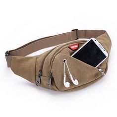 Style: CasualMain Material: CanvasMaterial Composition: Ployester SKU: 2160886 Fanny Pack Style, Edc Bag, Wallet With Coin Pocket, Canvas Leather Bag, Money Belt, Fanny Bag, Mens Travel, Wholesale Handbags, Phone Pouch