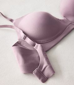 Over two years in the making, this medium-coverage bra delivers 360� of superior comfort and support. A smooth, soft, gel tech wing replaces traditional elastic for the ultimate no-dig experience. You�ll love the light marshmallow foam, soft brushed fabric, and no-slip comfort straps. Back hook and eye closure. This item can only be exchanged or returned by mail. ,Bullet1:No wire, marshmallow foam cups,Bullet2:Adjustable no-dig, no-slip comfort straps with no-slip sliders,Bullet3:Medium coverage,Imported:Imported,Fabrication:59% Nylon, 41% Spandex,Garment Care:Hand Wash Loft Haven Well Within Embrace Lightly-Lined No-Wire T-Shirt Bra Size 34D Elderberry-Haven Women's by Loft Size Regular - 34D Elderberry-Haven Women's Intimates, 59%, Nylon, 41%, Spandex, Hand, Wash Fitted Full Coverage Sports Bra With Soft Touch, Everyday Seamless Underwire Bra, Everyday No-show Seamless Bra, Everyday Underwire Bra With Built-in Bra, Medium Support Seamless Bra With Built-in Bra, Loft Store, Cheap Intimates With Built-in Bra For Relaxation, Coverage Bras, T Shirt Bra