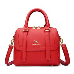 Color: Red Designer Totes Handbags, Leather Crossbody Bags, Handbag For Women, Designer Totes, Designer Crossbody Bags, Designer Handbag, Shoulder Messenger Bag, Types Of Bag, Messenger Bags