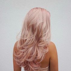 For the Lox. Rose Hair Color, Blond Rose, Salon Hair Color, Hairstyles Color, Pink Blonde Hair, Gold Hair Colors, Hair Color Rose Gold, Pastel Pink Hair