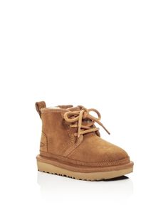 Ugg Unisex Neumel Ii Suede Lace Up Boots - Walker, Toddler Baby Boy Uggs, Boy Uggs, Baby Boy Boots, Ugg Classic Ultra Mini, Toddler Boy Fashion, Toddler Boots, Baby Boots