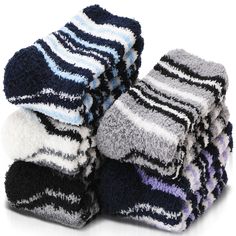 PRICES MAY VARY. SOFT & FUZZY & COZY : The women fuzzy socks is blend of premium materials, It's very soft and comfortable, smooth seam and high elastic cuff design, soft touch and comfortable feel, no itching problems, it a great christmas socks for women or teen girls. HIGH-TECH MICROFIBER & HIGH ELASTIC : This women fuzzy fluffy socks designed with high technology microfiber, fuzzy outer and inner will keep the feet warm, high elastic fabric and soft touch features will makes your feet more c Bf Christmas, Stocking Stuffers For Teens, House Socks, Outdoor Socks, Cabin Socks, Stocking Stuffers For Men, Fluffy Socks, Non Slip Socks, Soft Coral