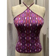 Great Geometric Print, Made In Spain, Flattering Fit. Stored Away For Many Years, Never Worn . Photographed On A Size 8 Mannequin, Garment Marked Size Medium Fitted Purple Top In 90s Style, Fitted 90s Style Purple Top, 90s Style Fitted Purple Top, 90s Style Purple Tops For Spring, 90s Purple Tops For Spring, Purple 90s Style Tops For Spring, Purple 90s Style Spring Tops, Trendy Fitted Mauve Tops, Zara Purple Top For Party