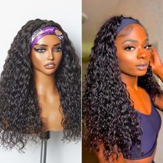 Wig With Headband, Unice Hair, Trendy Headbands, Half Wig, Ponytail Bun, Wig For Black Women, Hair Headband, Headband Wig, Half Wigs