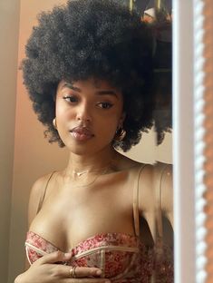 Nicholle Kobi, Reference People, Pelo Afro, Hair Aesthetic, Big Chop, Afro Hair, Natural Hair Inspiration, Hair Crush, Brown Girl