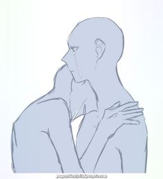 a drawing of a man and woman kissing each other with their arms around one another