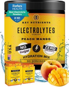 an image of electrolytes powdered peach mango