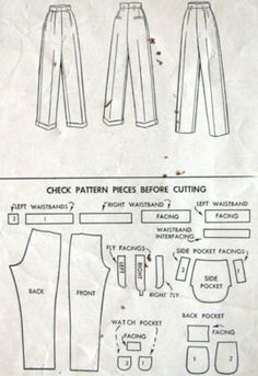 the pattern is shown with instructions for how to sew