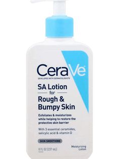 CeraVe SA Lotion for Rough & Bumpy Skin 8 oz. Cerave Body Lotion, Cerave Facial Moisturizing Lotion, Cerave Am Facial Moisturizing Lotion, Cerave Daily Moisturizing Lotion, Cerave Sa Lotion For Rough & Bumpy Skin, Rough Bumpy Skin, Bumpy Skin, Rough Skin, Lactic Acid