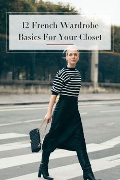 Here are the French wardrobe basics and staples that are found in every French woman's wardrobe, and on every Parisian street. French Women Style 2023, French Casual Style Parisian Chic, 8 Things French Women Dont Wear, French Fashion Staples, French Women Work Style, Classic Style Clothing Women, French Wardrobe Basics Parisian Chic, Basic Classic Wardrobe, Casual French Fashion