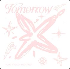 the cover art for tomorrow's album, featuring an image of scissors and stars