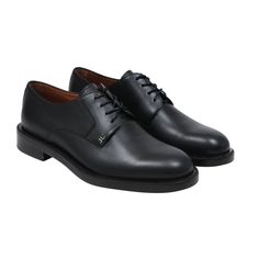 - Black Leather Exterior - The Perfect Leather Dress Shoe - Tagged Size 43.5 In The Brand - Comes With Box Condition: The Shoes Are Brand New, The Shoe Have Been Tried On So Bottoms Might Have Small Indentations But The Shoes Have Not Been Worn And Are Brand New Black Leather Derby Shoes For Semi-formal Occasions, Black Calf Leather Dress Shoes For Business Casual, Black Calf Leather Derby For Work, Black Calf Leather Derby Shoes For Work, Timeless Black Leather Lace-up Shoes, Black Calf Leather Shoes For Work, Business Black Calf Leather Dress Shoes, Black Calf Leather Dress Shoes For Business, Black Leather Dress Shoes For Work