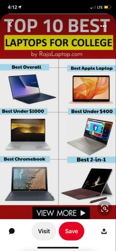 the top 10 best laptops for college in india, which are available on their website