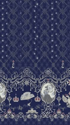 Lolíta Aesthetic Wallpaper, Lolíta Wallpaper, Royal Pattern, Dark Kawaii, Motif Art Deco, Future Wallpaper, Victorian Wallpaper, Bold Wallpaper, Fabric Textures