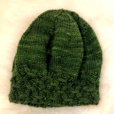 Nwot No Tags - Never Worn! Boho Style Beanie Marked Green Knit Wool Crochet Style Casual Green Knitted Hat, Casual Green Knit Hat, Green Knit Crochet Hat, Green Knit Crochet Hat One Size, Green Knitted Hat, Style Beanie, Wool Crochet, Crochet Beanie Hat, Crochet Style