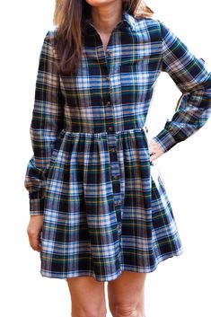 Woodland Fir Women's Flannel Dress Flannel Dresses, Turkey Roasting, Plaid Dresses, Monogram Outfit, Sunglasses Strap, Flannel Dress, Fall Winter Wardrobe, Flannel Women, Fall Dress