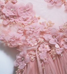 Haute Couture dress wedding dress flowergirl от MyooHauteCouture Haute Couture Wedding, Flowergirl Dress, Robe Diy, Haute Couture Dress, Tout Rose, Couture Embroidery, Haute Couture Dresses, Couture Dress, Wedding Dress Fabrics