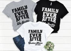 You will fall in love with our adoption day shirt. Our group family tees fit like a made of a soft cotton and have a custom quality print. well-loved favorite. All orders ship within 1-3 days and are backed by our 100% happiness guarantee.  ✨OUR SHIRTS - Classic unisex jersey  - Custom family adoption design  - Direct to Garment Print  - Runs true to size  ✨PROCESSING TIMES Your order will ship within 1-3 days and then another 1-4 days for deliver to you. If we expect additional delays due to holidays or weather, we will let you know. Please contacts us for express shipping options.  ✨SIZING  Take a look at the photos to see a specific sizing chart for this t-shirt style. Please note that these shirts are unisex size meaning they are not women's fitted shirts. If you're going for a more fi Custom Text T-shirt For Family Gatherings, Custom Text Crew Neck Tops For Family Gatherings, Custom Text Crew Neck T-shirt For Family Gatherings, Family Events Letter Print Crew Neck Shirt, Family Matching T-shirts With Custom Text For Family Events, Family T-shirt With Custom Text And Relaxed Fit, Relaxed Fit T-shirt With Custom Text For Family, Custom Text Cotton Tops For Family Events, Adoption Day Shirts Families