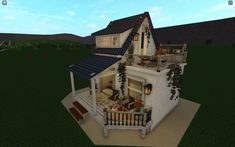 Bloxburg Beach House, City Layout, Tiny House Layout, Diy House Plans, House Design Pictures